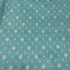 Sea Green Banarasi Brocade Fabric