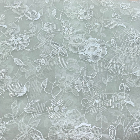 Organza Embroidery Fabric