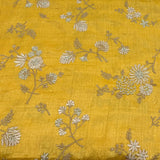 Tusser Silk Embroidery Fabric