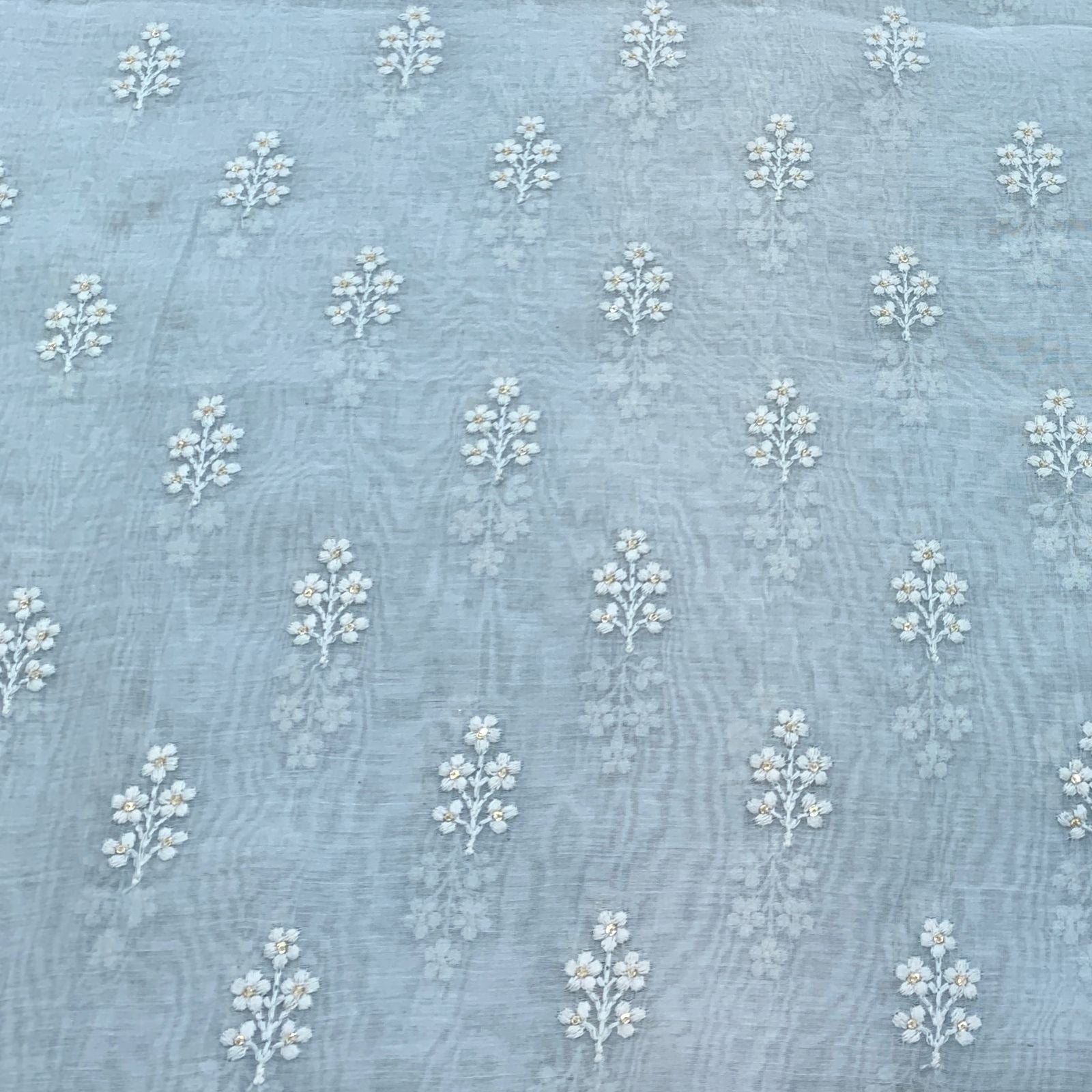 Chanderi Embroidery Fabric