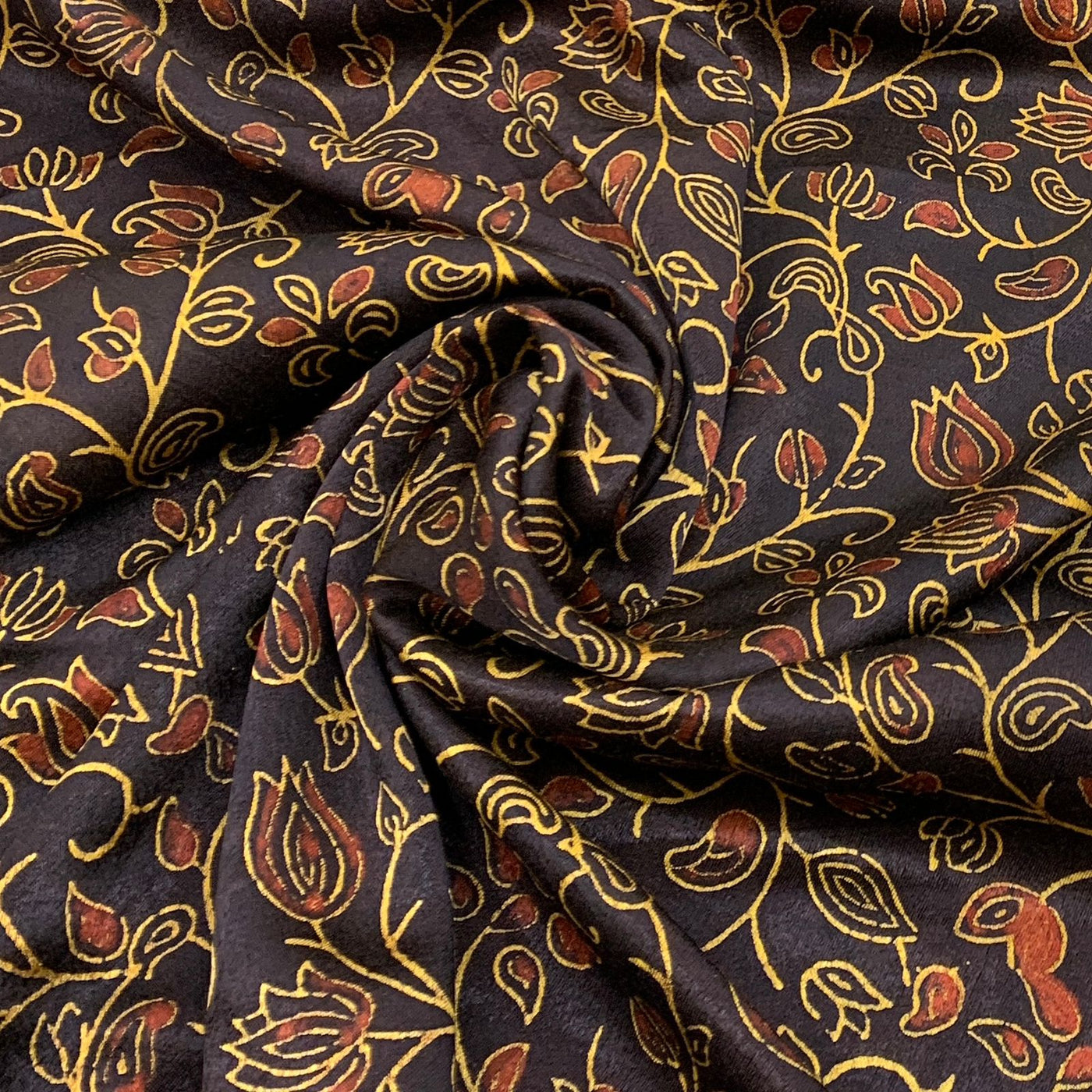 Gajji Satin Printed Fabric