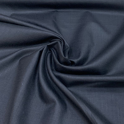 Black Plain Cotton Matka Fabric