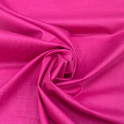 Dark Pink Plain Cotton Matka Fabric
