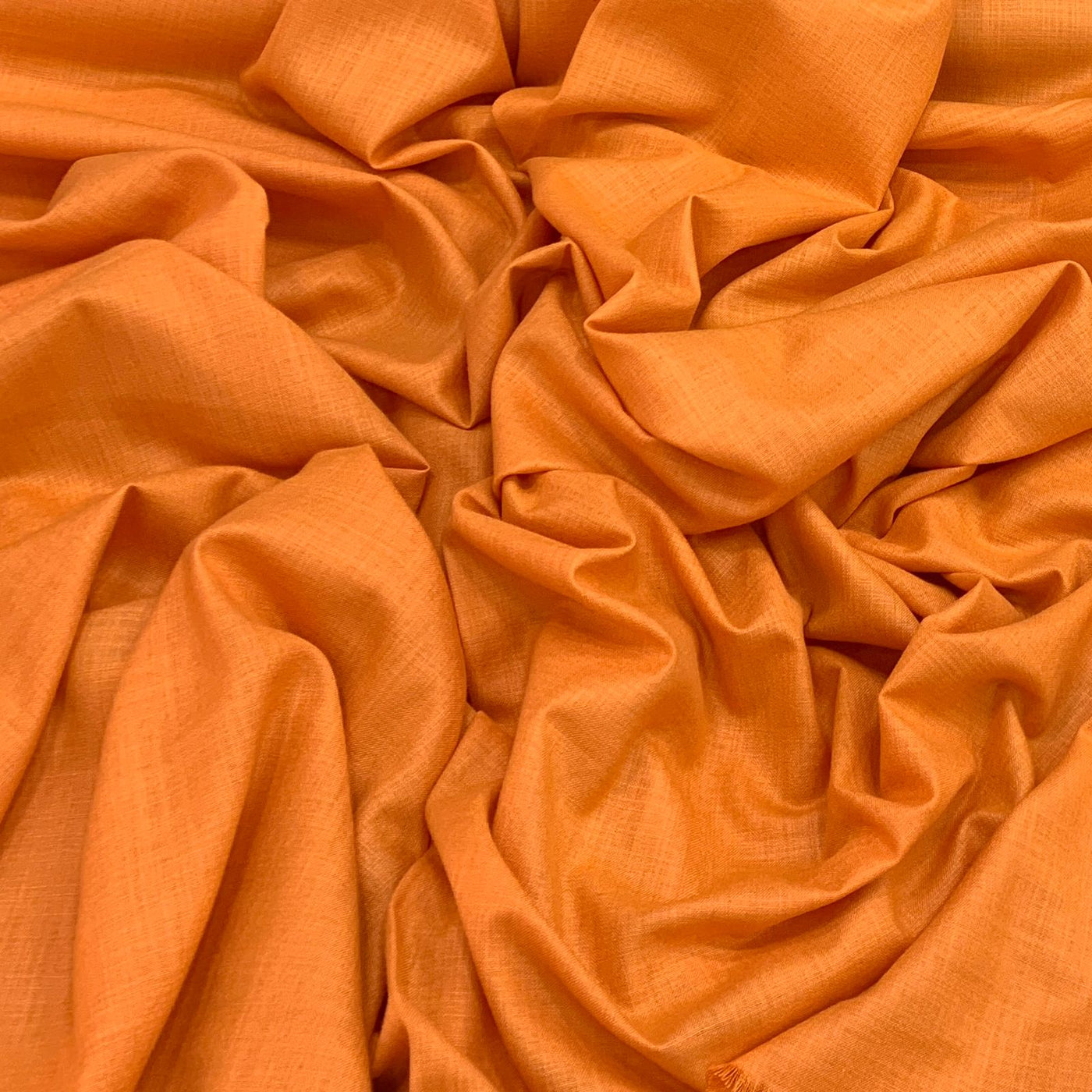 Light Orange Pink Plain Cotton Matka Fabric