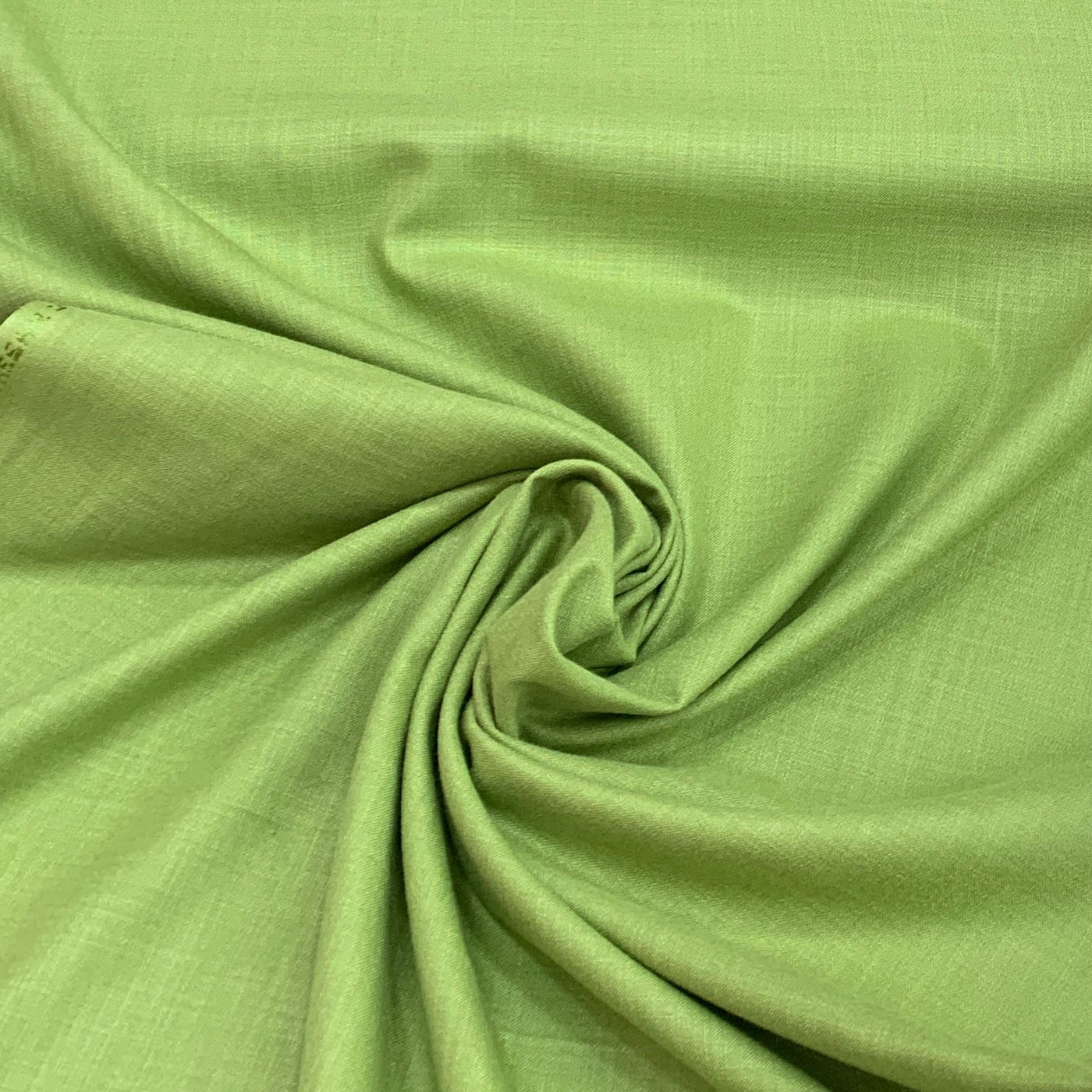 Light Green Plain Cotton Matka Fabric