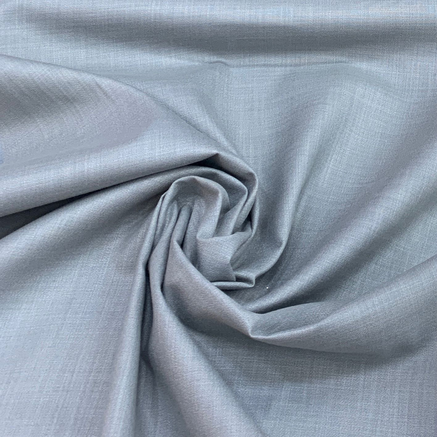 Grayish Blue Plain Cotton Matka Fabric