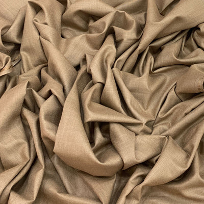 Light Brown Plain Cotton Matka Fabric