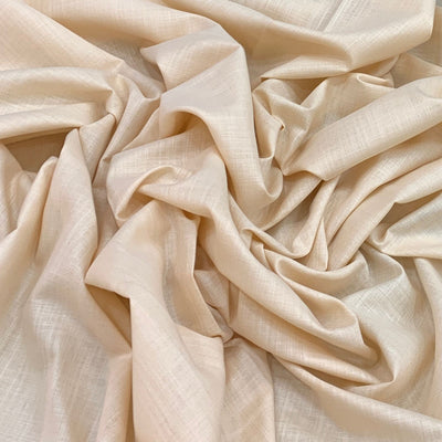 Light Peach Plain Cotton Matka Fabric