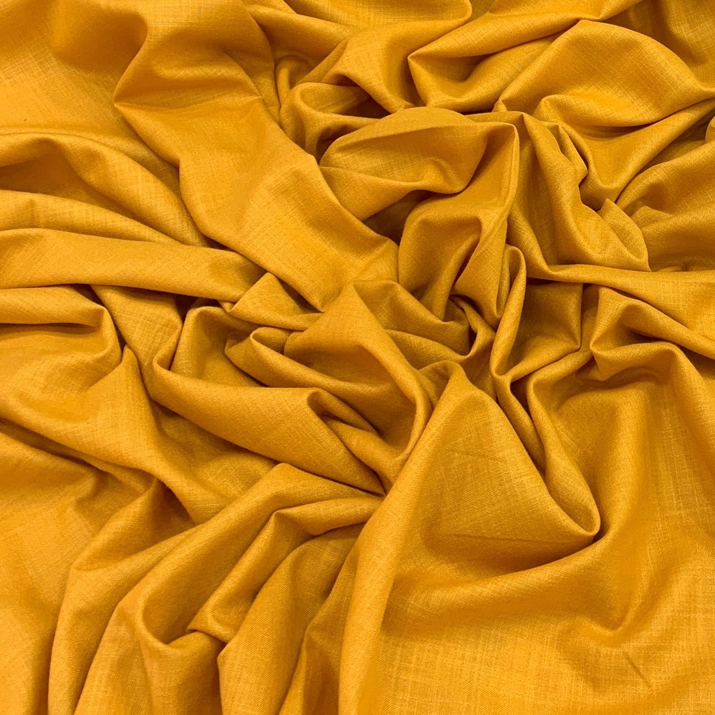 Mango Yellow Plain Cotton Matka Fabric