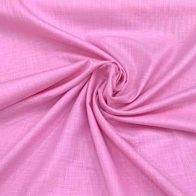 Light Pink Plain Cotton Matka Fabric