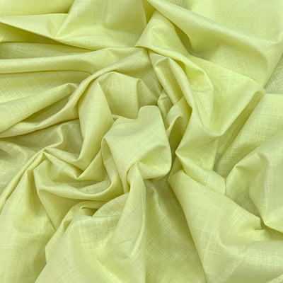Light Yellow Plain Cotton Matka Fabric