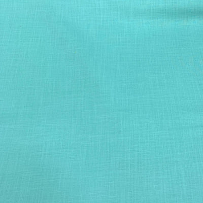 Sea Blue Plain Cotton Matka Fabric