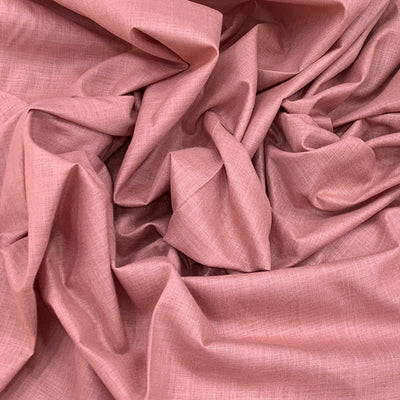 Pinkish Peach Plain Cotton Matka Fabric