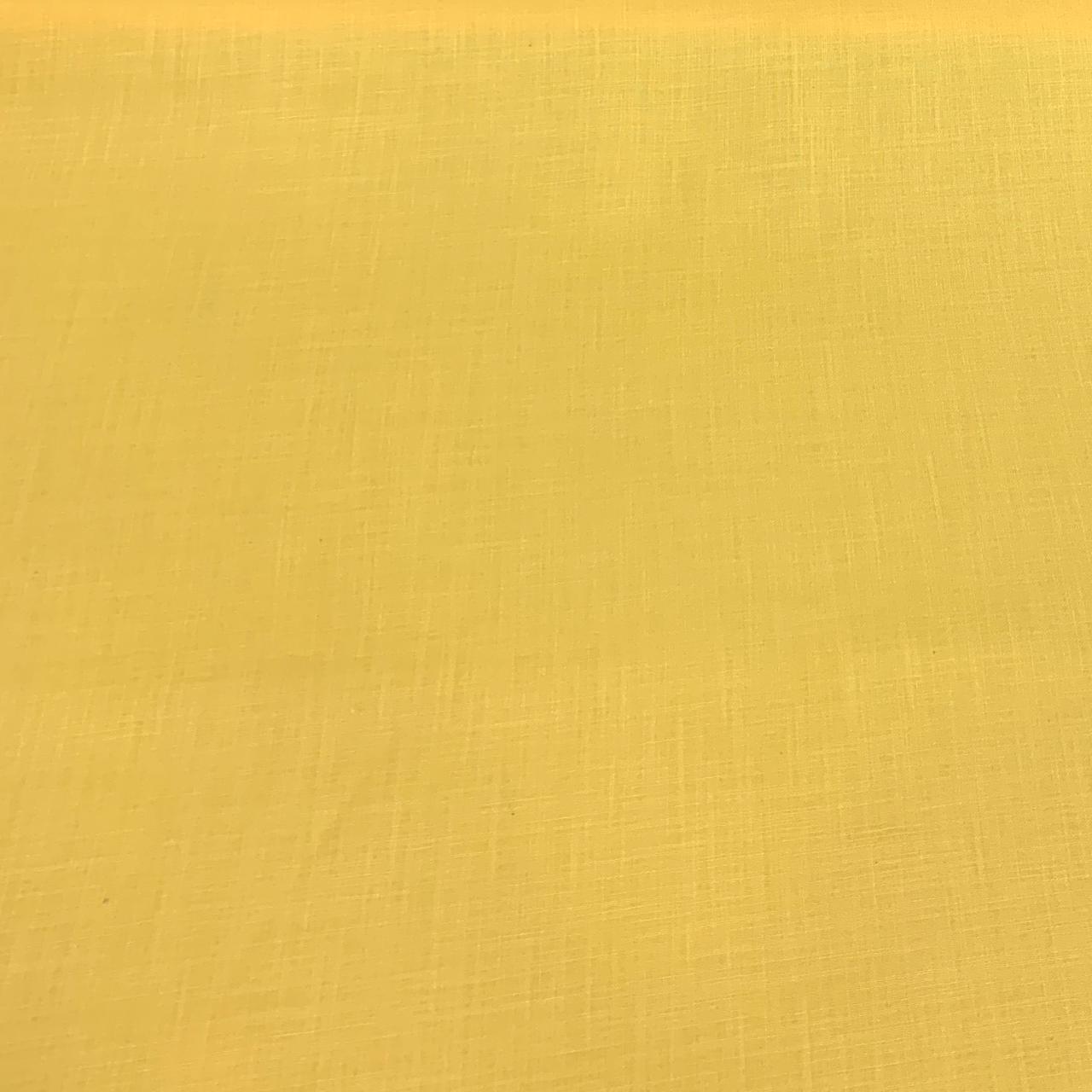 Yellow Plain Cotton Matka Fabric