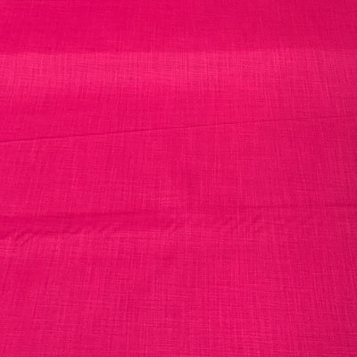 Rani Pink Plain Cotton Matka Fabric