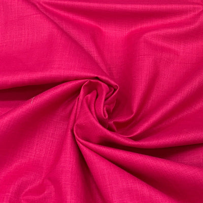 Rani Pink Plain Cotton Matka Fabric