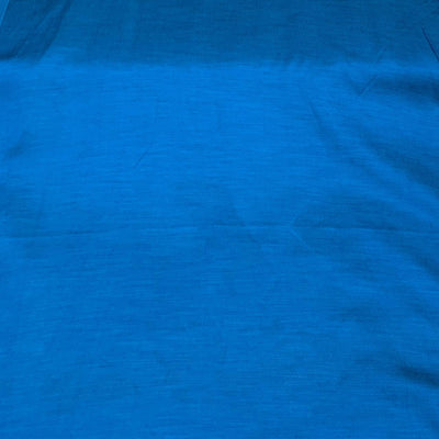 Teal Blue Plain Satin Linen Fabric