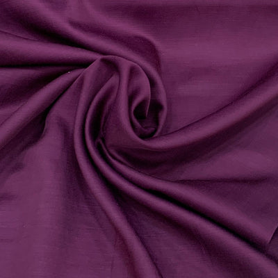 Wine Plain Satin Linen Fabric