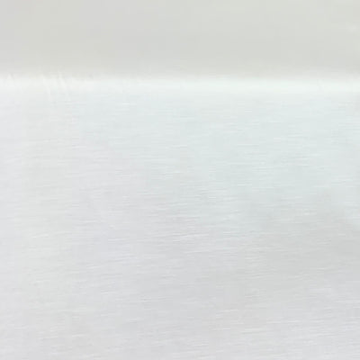 White Plain Satin Linen Fabric