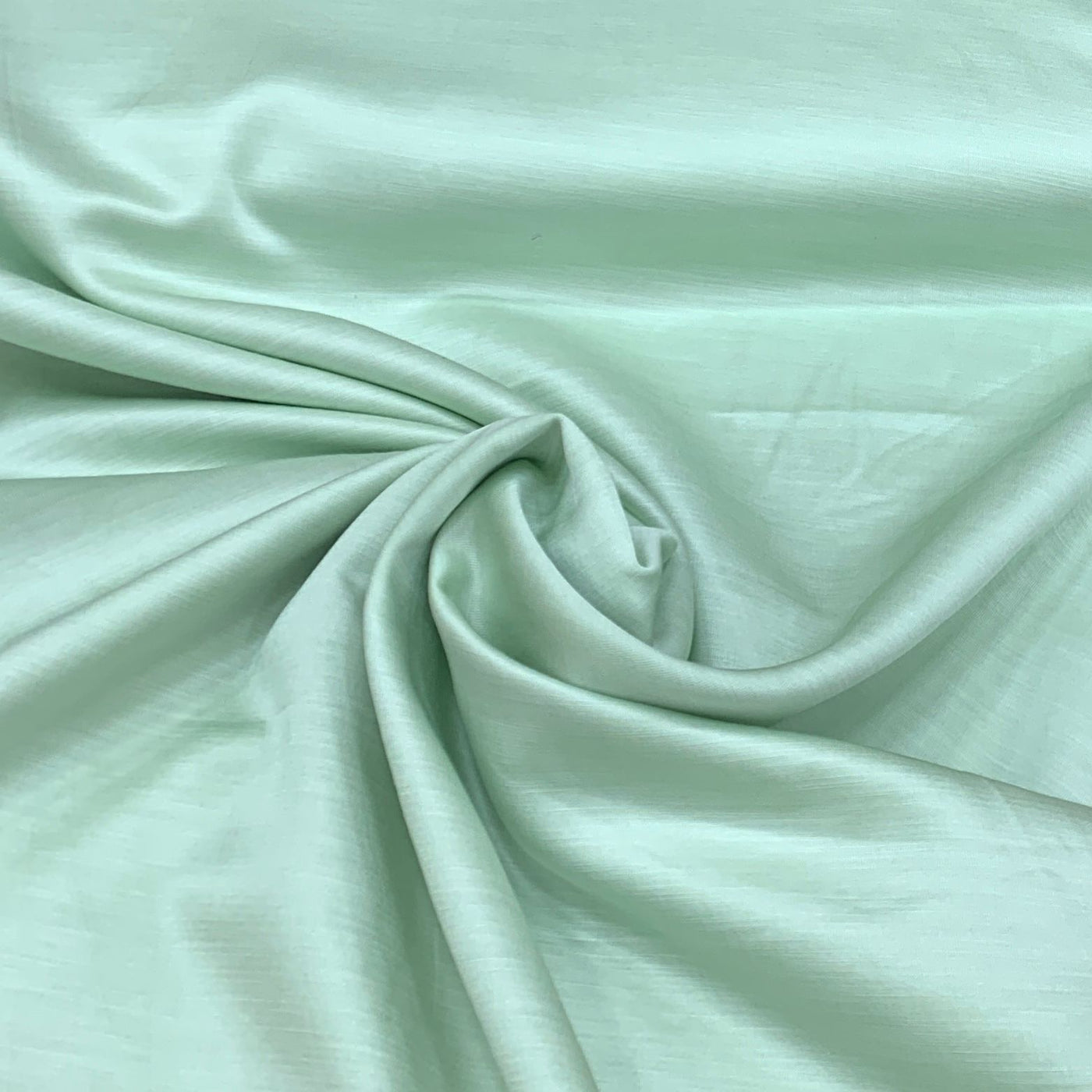 Pista Green Plain Satin Linen Fabric