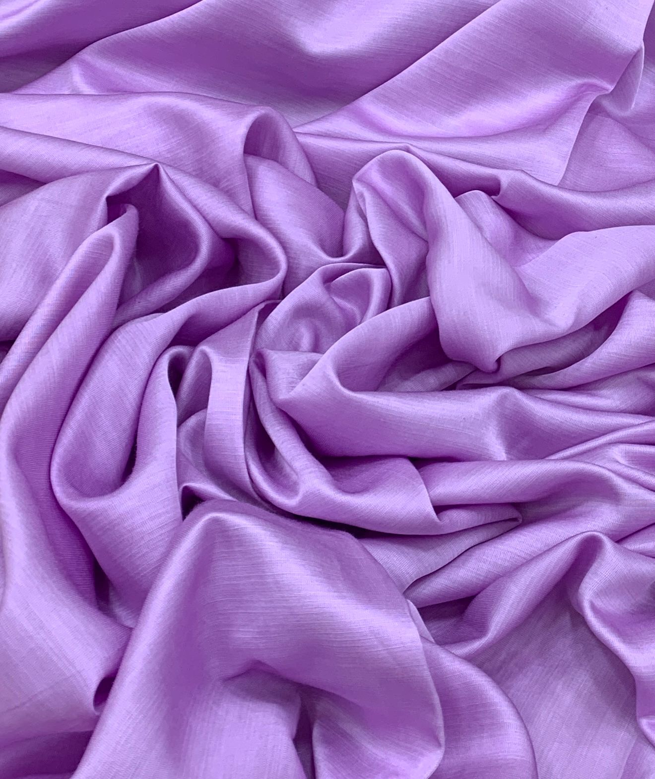 Lavender Plain Satin Linen Fabric