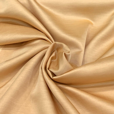 Light Peach Plain Satin Linen Fabric