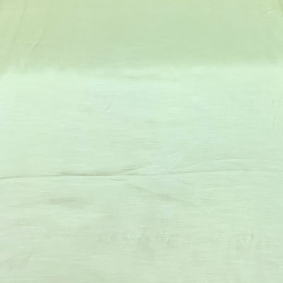 Dark Pista Green Plain Satin Linen Fabric