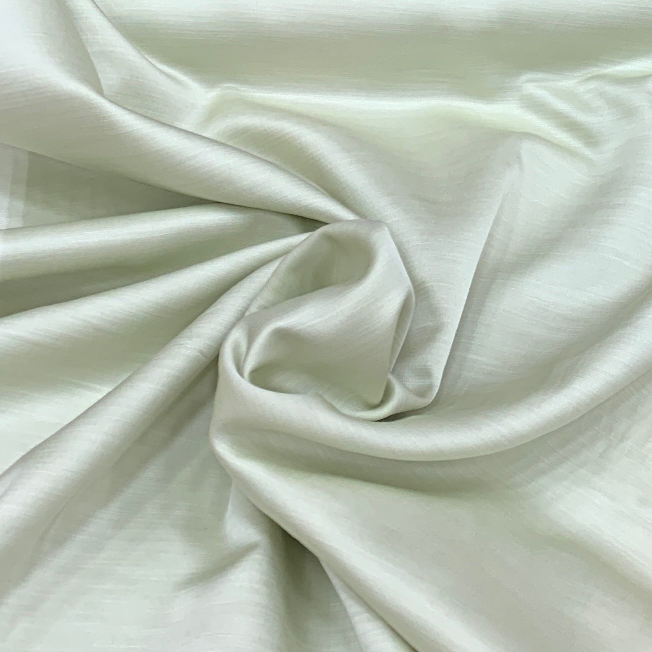 Light Green Plain Satin Linen Fabric