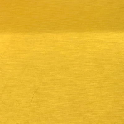 Yellow Plain Satin Linen Fabric