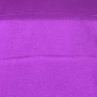 Purple Plain Satin Linen Fabric