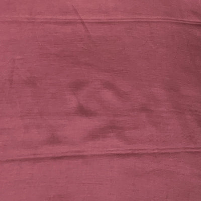 Chocolate Brown Plain Satin Linen Fabric