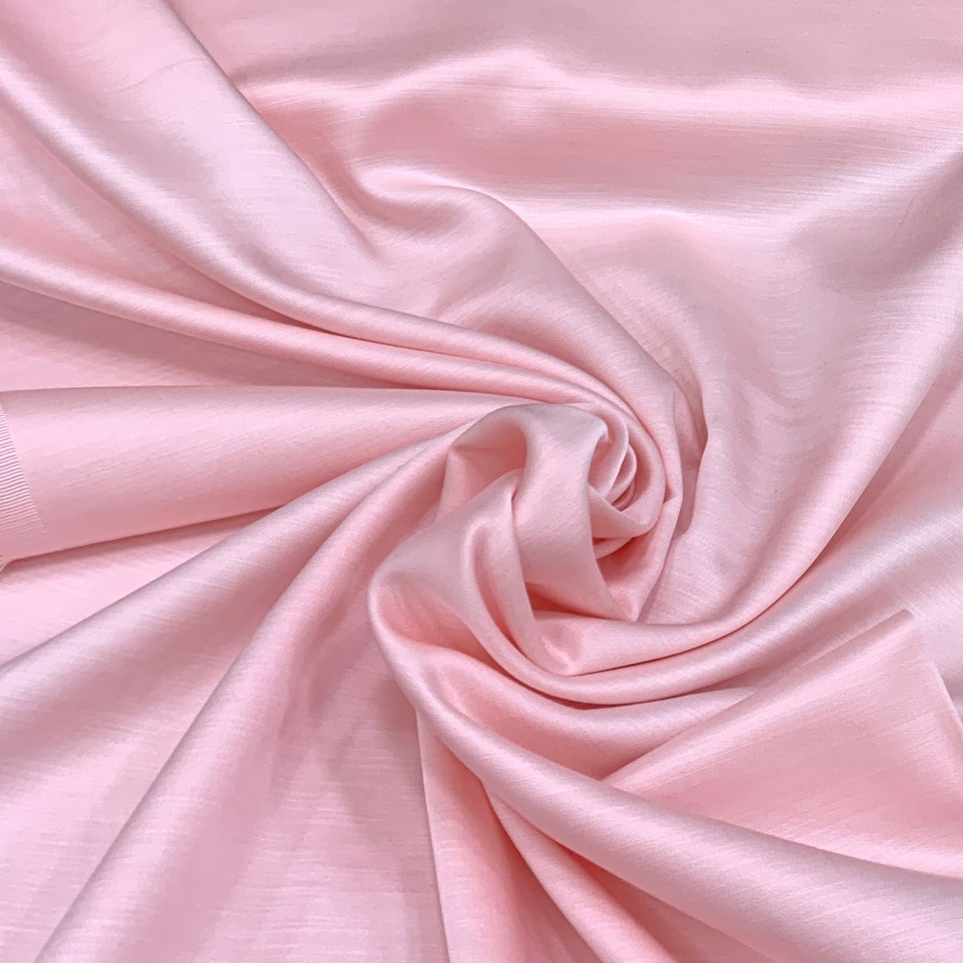 Baby Pink Plain Satin Linen Fabric