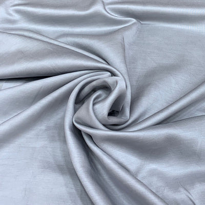 Steal Grey Plain Satin Linen Fabric