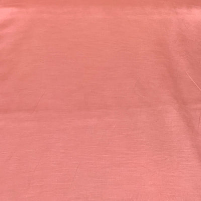 Pastle Peach Plain Satin Linen Fabric