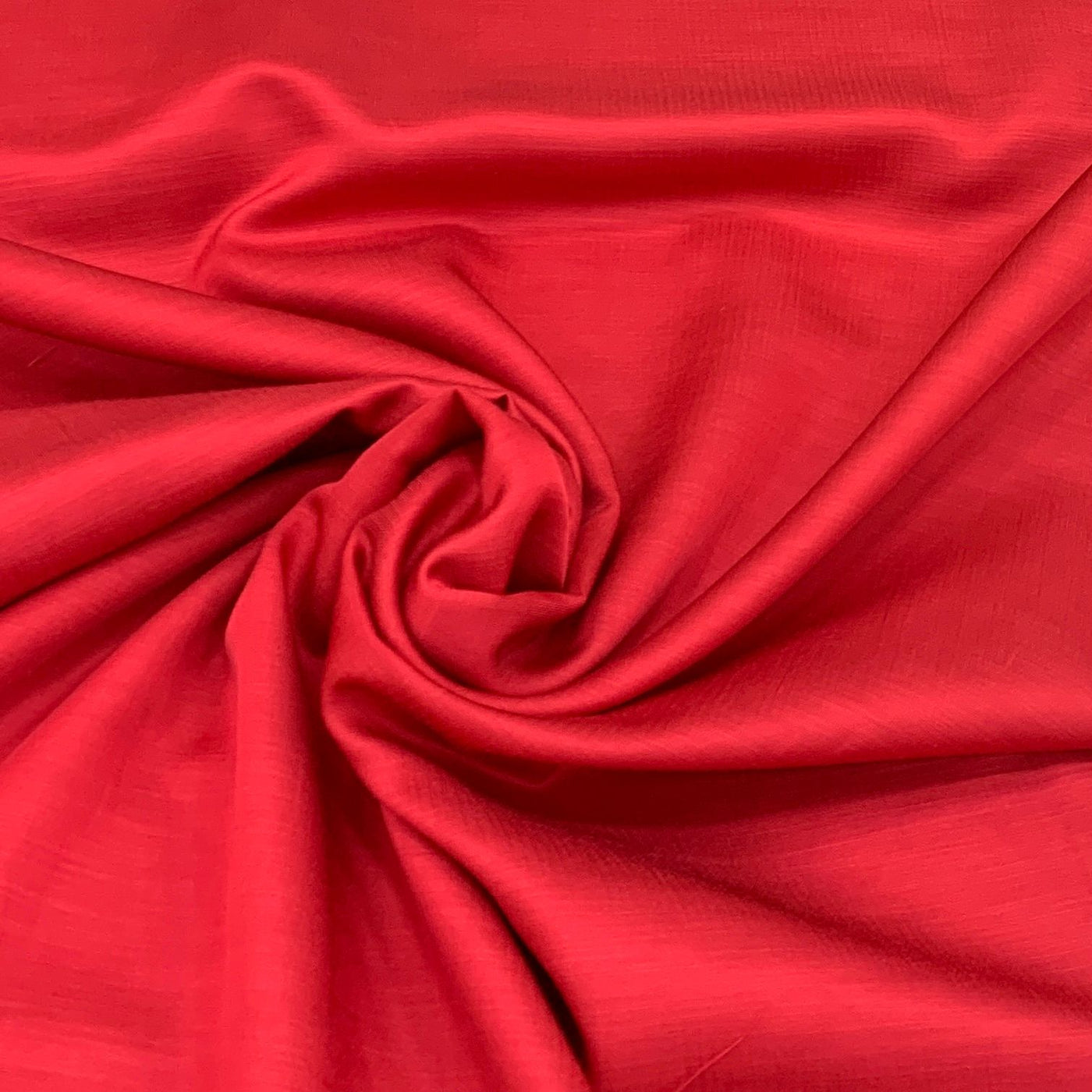 Blood Red Plain Satin Linen Fabric