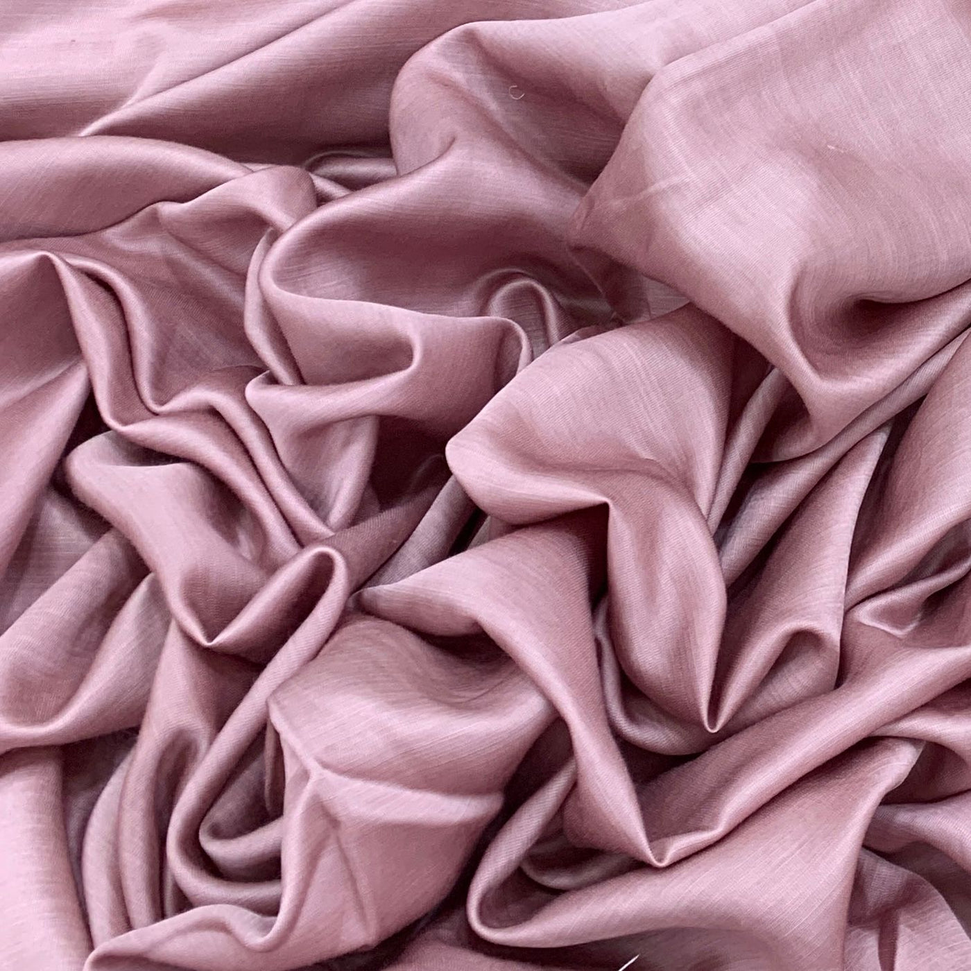 Onion Pink Plain Satin Linen Fabric