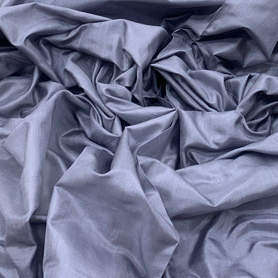 Dark Grey Plain Pure Silk Fabric