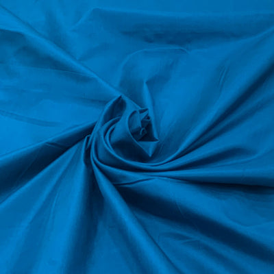 Firozi Blue Plain Pure Silk Fabric