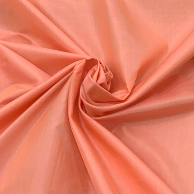 Peach Plain Pure Silk Fabric