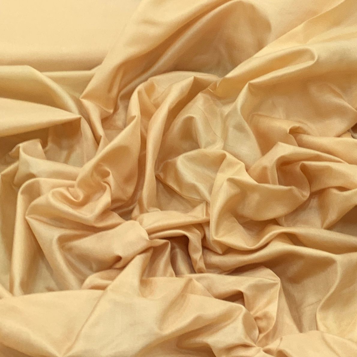 Light Gold Plain Pure Silk Fabric
