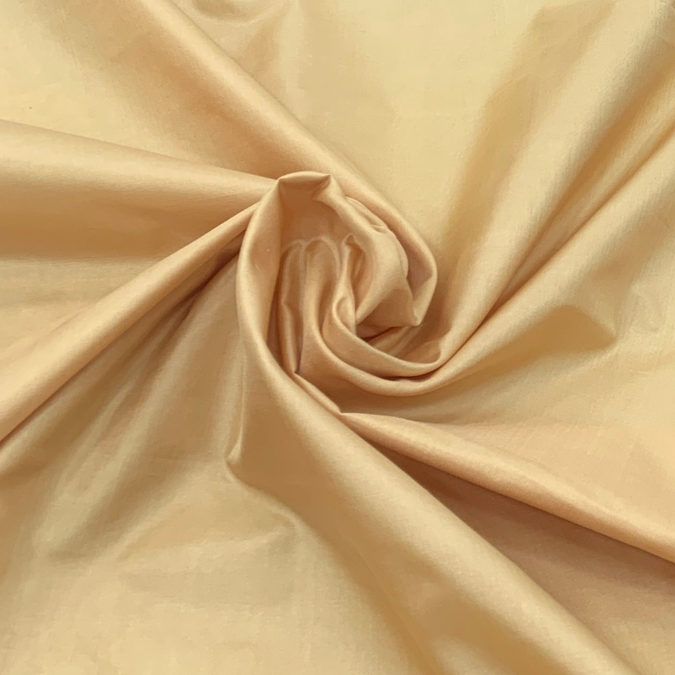 Light Gold Plain Pure Silk Fabric