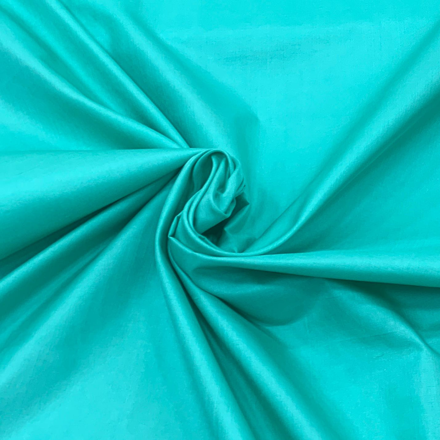 Sea Green Plain Pure Silk Fabric