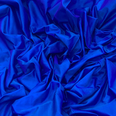 Royal Blue Plain Pure Silk Fabric