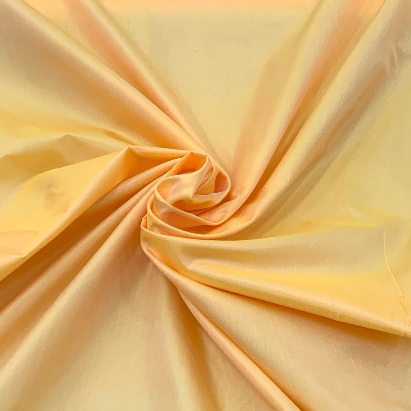 Light Yellow Plain Pure Silk Fabric