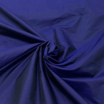 Two Tone Navy Blue Plain Pure Silk Fabric
