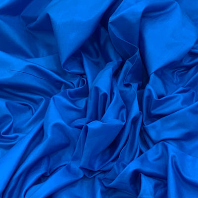 Lapis Blue Plain Pure Silk Fabric