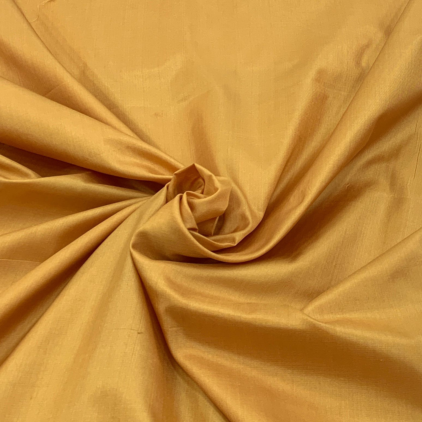 Mustard Yellow Plain Pure Silk Fabric