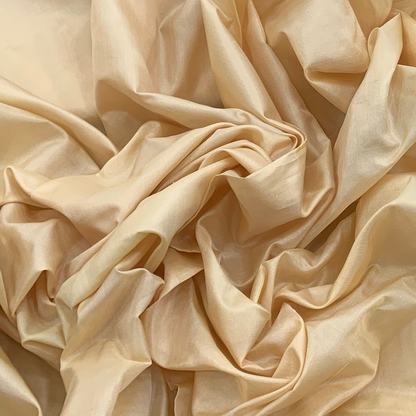 Gold Plain Pure Silk Fabric