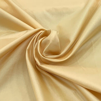 Beige Plain Pure Silk Fabric