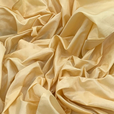 Beige Plain Pure Silk Fabric